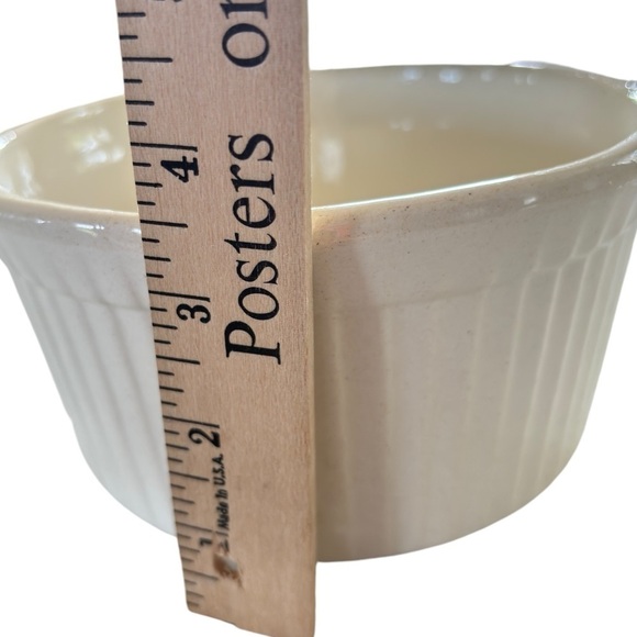 VTG STANGL POTTERY HANDCRAFTED COOKRITE OVENWARE 1 QT CASSEROLE SOUFFLÉ DISH USA - Picture 7 of 9